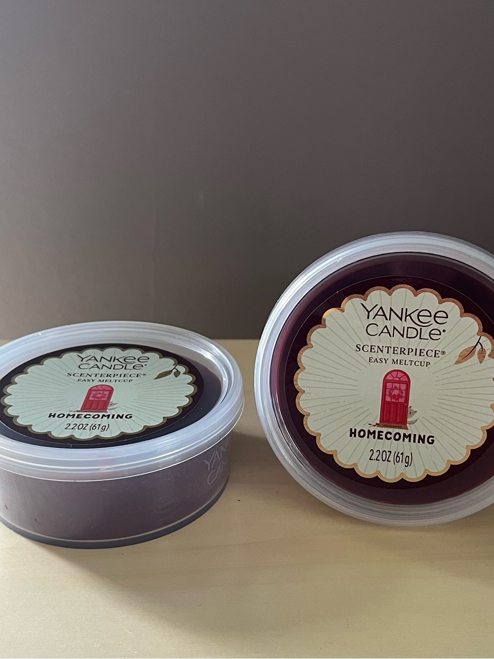 Two New Yankee Candle Homecoming Scenterpiece Wax Melt Cups